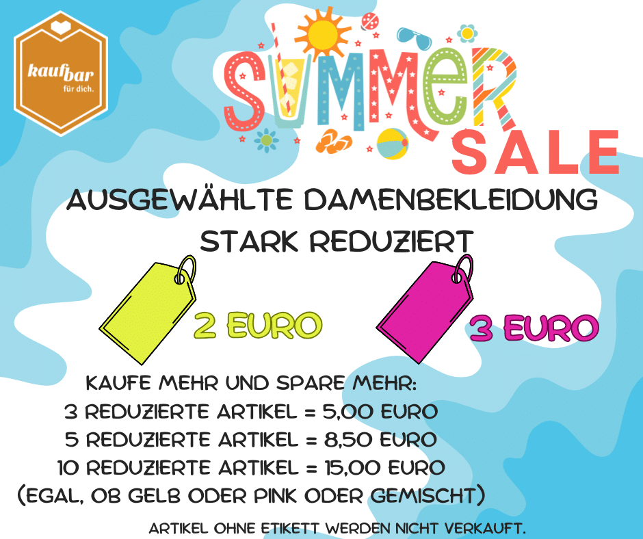 Summer Sale in der kaufbar: Ausgewählte Damenartikel stark reduziert