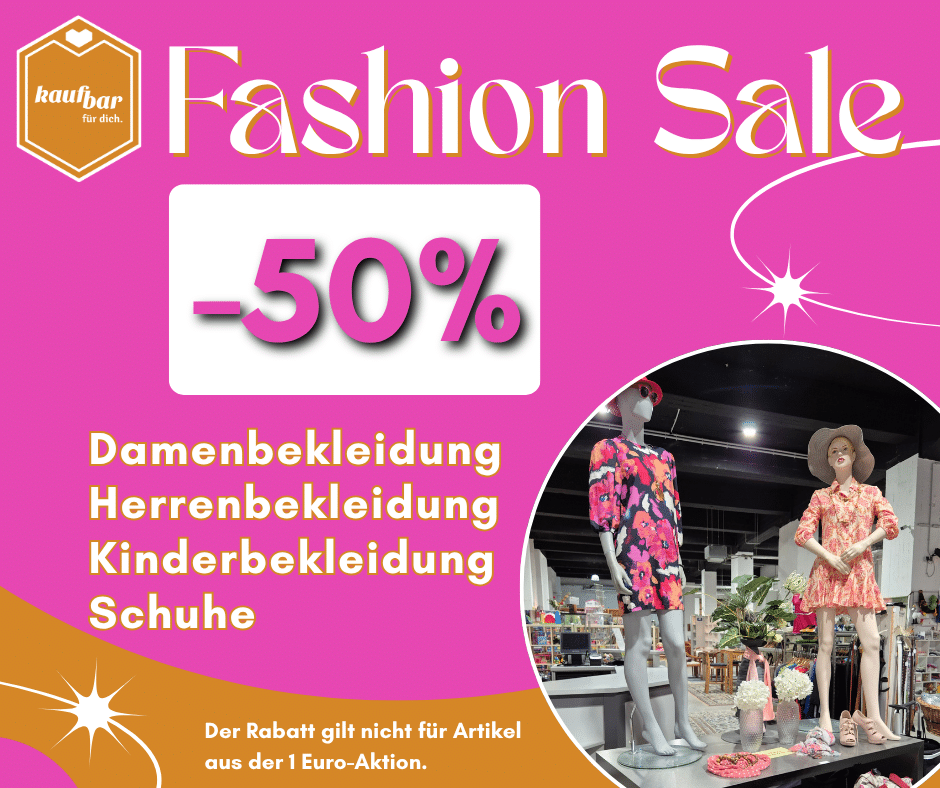 Fashion Sale in der kaufbar Viersen: -50% Rabatt